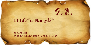 Illés Margó névjegykártya